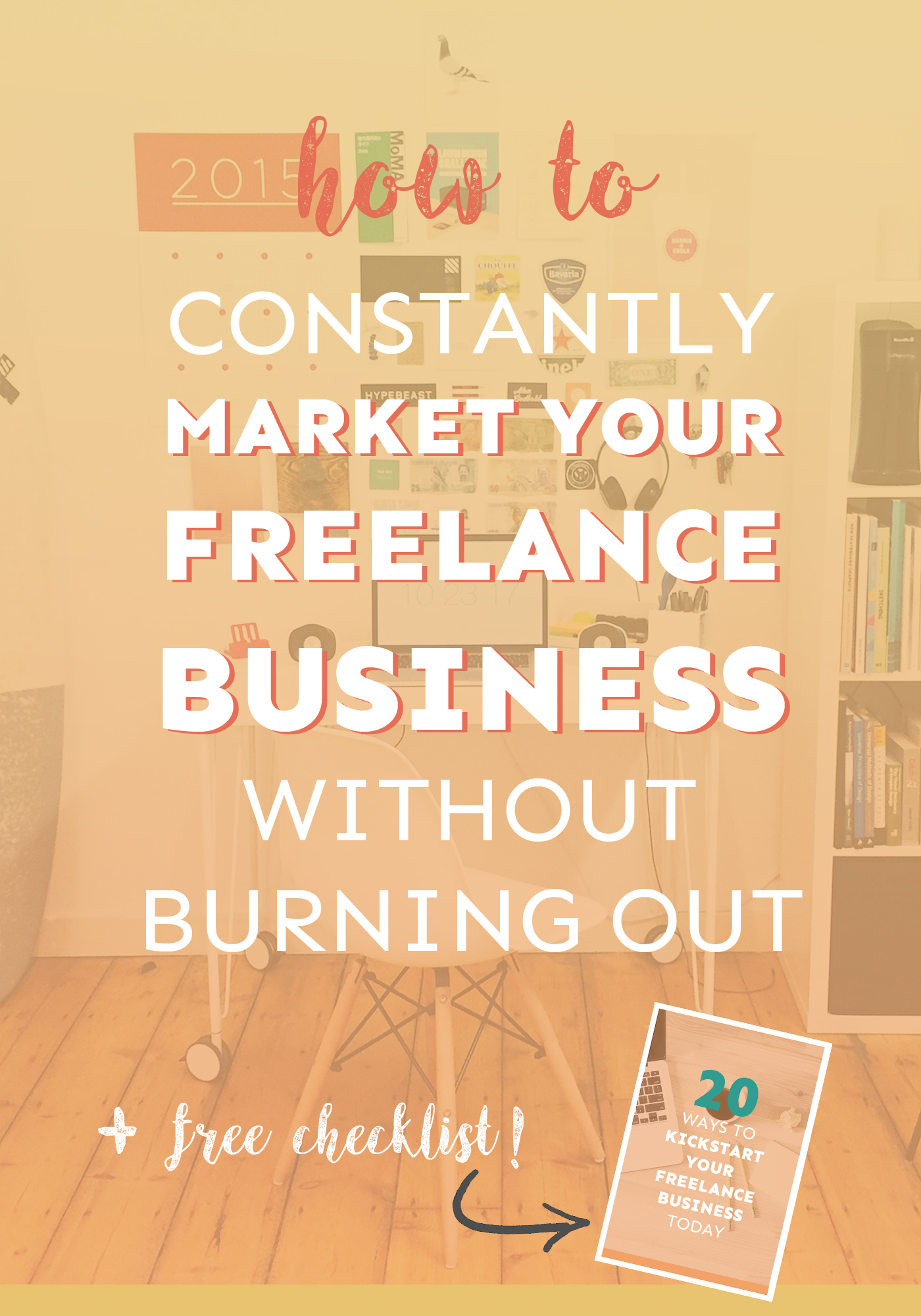 Don't know how to market your freelance business successfully? Here's a key strategy you can use to avoid burnout and consistently get clients! - Plus, there's a free worksheet to help you out.