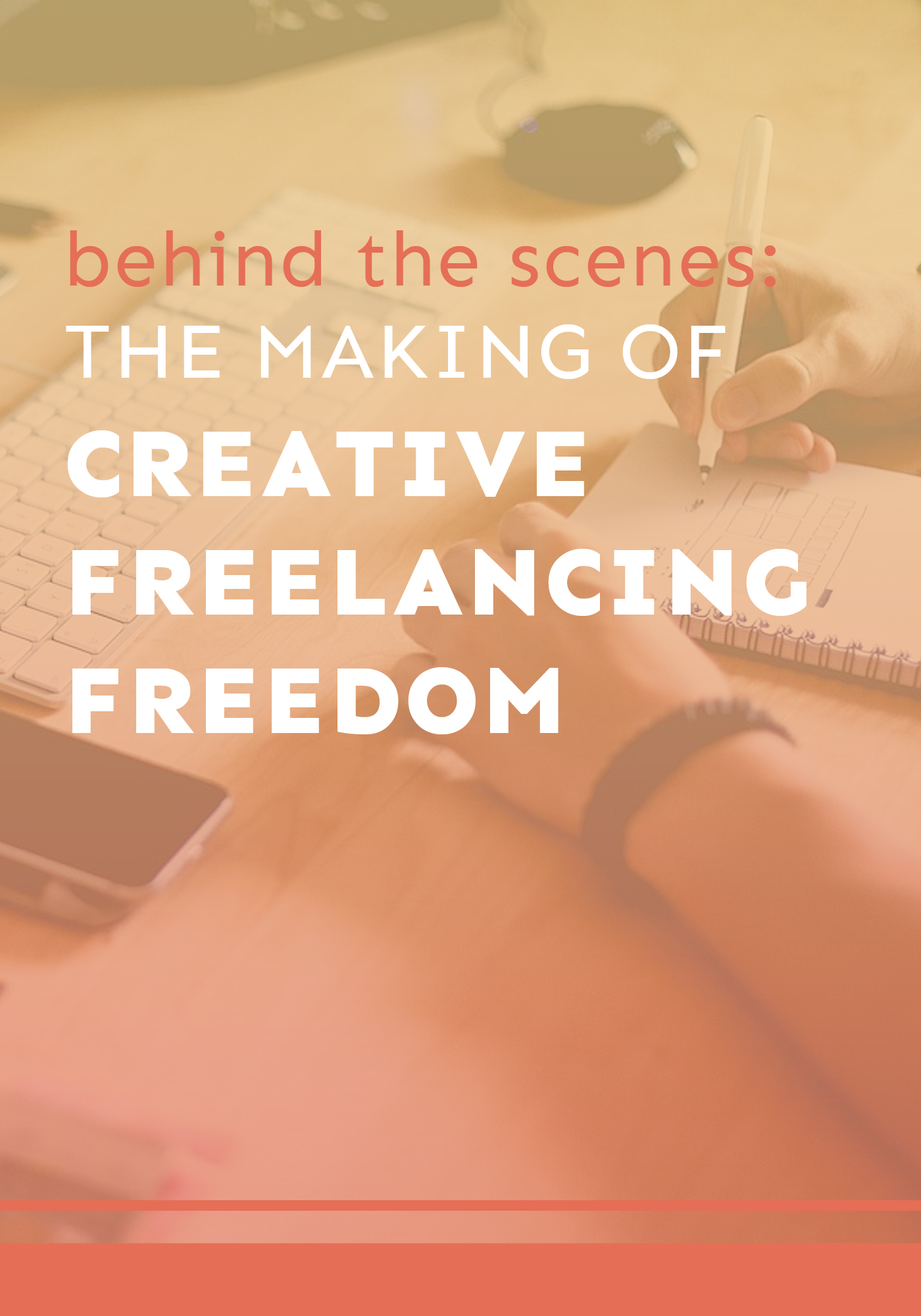 Go behind the scenes and learn how I came up with and created the concept behind Creative Freelancing Freedom